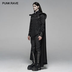 WY-1106 Punk Warrior Cloak Armor Long Coat?-??Punk Rave Clothing