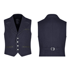 WY-1072MJM Simple Gentleman Style Vest?-??Punk Rave Clothing