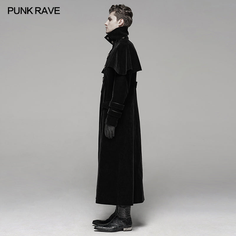 WY-1087XCM Cloak Military Uniform Long Coat?-??Punk Rave Clothing