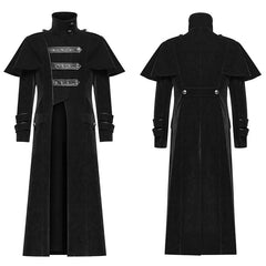 WY-1087XCM Cloak Military Uniform Long Coat?-??Punk Rave Clothing