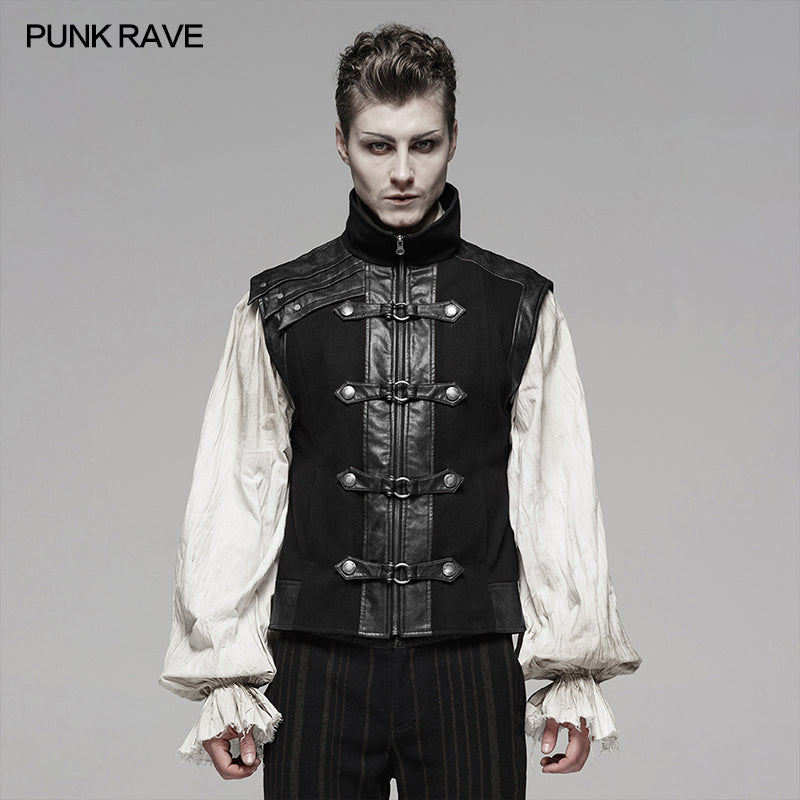 WY-1094MJM Steampunk Retro Vest?-??Punk Rave Clothing