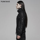 WT-583TCM Dark Punk Turtleneck T-shirt?-??Punk Rave Clothing