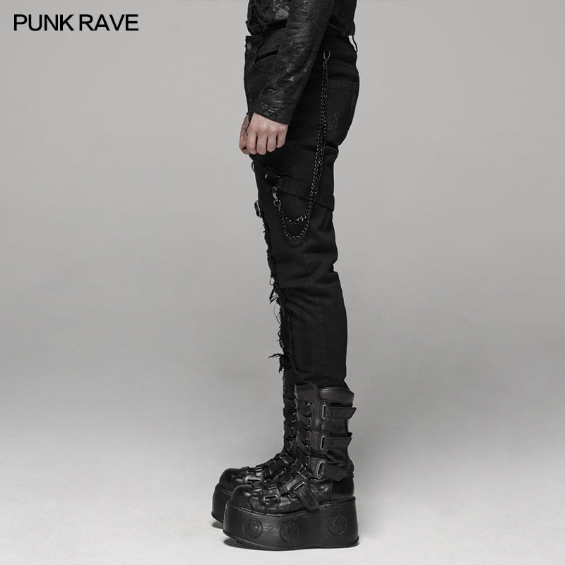 WK-388XCM Punk Pants?-??Punk Rave Clothing
