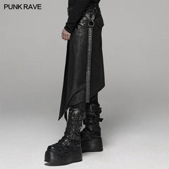 WQ-436BQM Punk Mens Half Skirt?-??Punk Rave Clothing