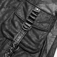 WQ-436BQM Punk Mens Half Skirt?-??Punk Rave Clothing