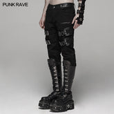 WK-384XCM Punk Handsome Stretch Trousers?-??Punk Rave Clothing