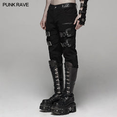 WK-384XCM Punk Handsome Stretch Trousers?-??Punk Rave Clothing