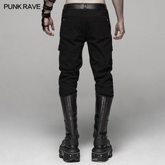 WK-384XCM Punk Handsome Stretch Trousers?-??Punk Rave Clothing