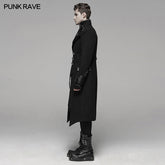 Y-791M Punk Worsted Long Coat?-??Punk Rave Clothing