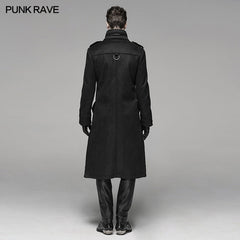 WY-1066XCM Military Style Medium Length Coat?-??Punk Rave Clothing