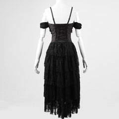 Q-203 Unique Design Decadent black Rock Gothic Dresses?-??Punk Rave Clothing