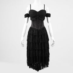 Q-203 Unique Design Decadent black Rock Gothic Dresses?-??Punk Rave Clothing