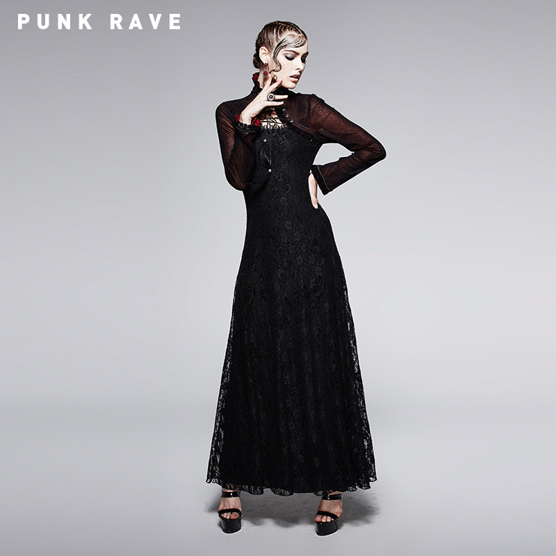 Q-243 Sexy Lady Fashion Dark Red Cape Gothic Dresses?-??Punk Rave Clothing
