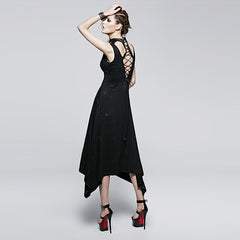 Q-252 Sleeveless Cotton Summer Long Tight Sexy Evening Punk Dress?-??Punk Rave Clothing