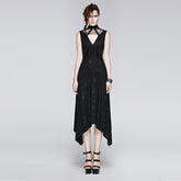 Q-252 Sleeveless Cotton Summer Long Tight Sexy Evening Punk Dress?-??Punk Rave Clothing