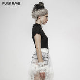 WT-604 Pleated Lolita T-shirt?-??Punk Rave Clothing