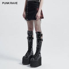WQ-493BQF Punk rough short skirt?-??Punk Rave Clothing