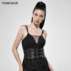 WS-323YDF Love and Imprisonment Heavy Metal Imprisonment Waist Girdle?-??Punk Rave Clothing