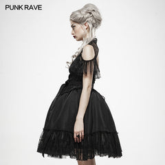 WLQ-094 black Fairy Tale Doll Dress?-??Punk Rave Clothing