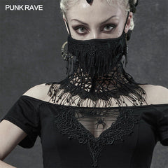 WS-380KZF Daily Gothic lace mask?-??Punk Rave Clothing