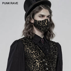 WS-389KZM Gothic Jacquard Masks?-??Punk Rave Clothing