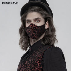 WS-389KZM Gothic Jacquard Masks?-??Punk Rave Clothing