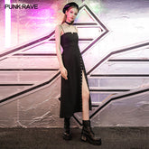 OPQ-709DQF Sexy small V-neck braces dress?-??Punk Rave Clothing