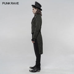 WY-1264LCM Vintage gothic jacquard jacket?-??Punk Rave Clothing