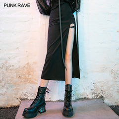 OPQ-766BQF High-waisted sexy medium-length skirt?-??Punk Rave Clothing