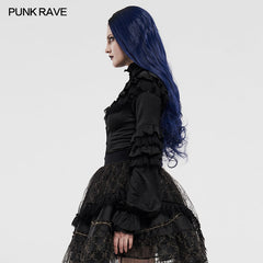 WLY-098CCF Lolita gorgeous lace shirt?-??Punk Rave Clothing