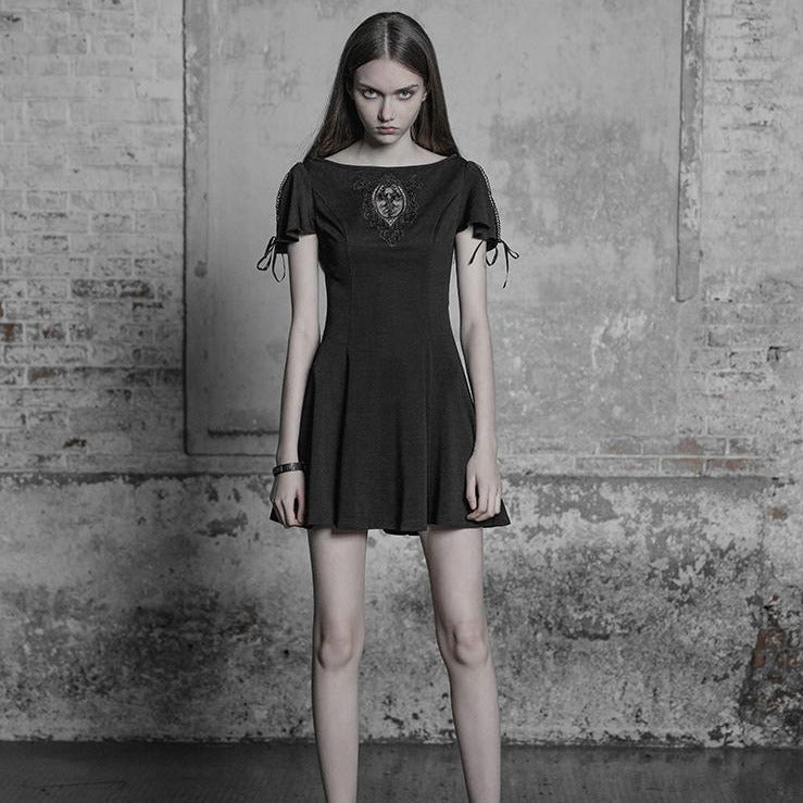 OPQ-372 Palace Vintage Embroidered Gothic Dress For Women?-??Punk Rave Clothing