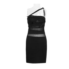 Q-259 Backless Sexy Dress Cotton Bracelet Skinny Strapless Gothic Dresses?-??Punk Rave Clothing