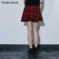 Q-266 Pleated Style Leopard Grain Sexy Mini Punk Skirt?-??Punk Rave Clothing