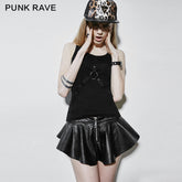 Q-268 black Sleeveless Tight Sexy Punk Skirt?-??Punk Rave Clothing