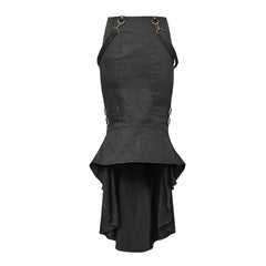 Q-276 Sexy Satin Mature Ladies Long Fishtail Gothic Skirt?-??Punk Rave Clothing