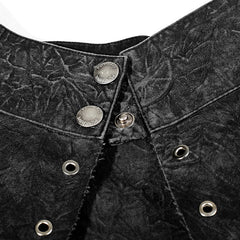 Q-284 Spiky Mesh Two-piece Punk Skirt With Straps?-??Punk Rave Clothing