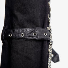 K-125 Gothic Unisex High Waist Rock Punk Pants?-??Punk Rave Clothing