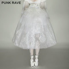 Q-287 Latest Cute Short Net Mesh Swallowtail Mini Lace Gothic Dress?-??Punk Rave Clothing
