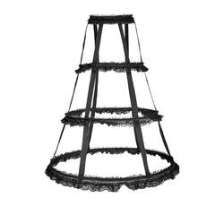 Q-289 Lolita Style Adjustable Banked Lace Pattern Bustle Gothic Dresses?-??Punk Rave Clothing