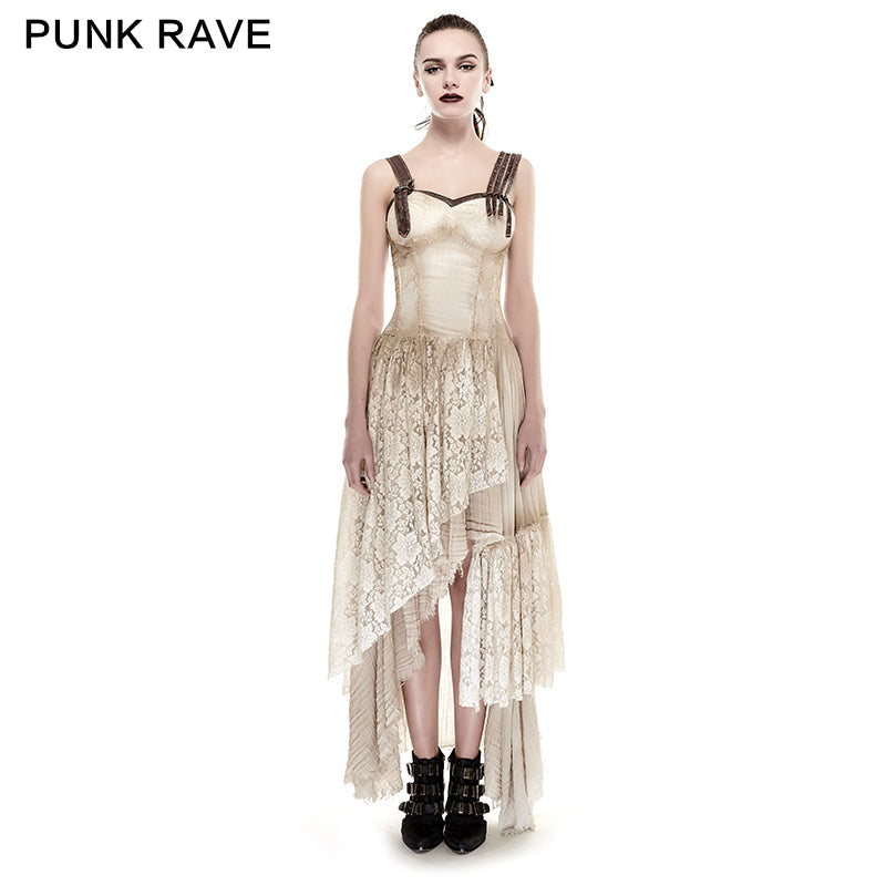 Q-291 black Elastic Mesh Stretchy Sexy Slit Long Prom Gown Evening Punk Dress?-??Punk Rave Clothing