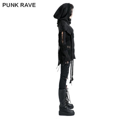 S-125 Fashion Ladies Knitted black Wool Hood Accessories?-??Punk Rave Clothing