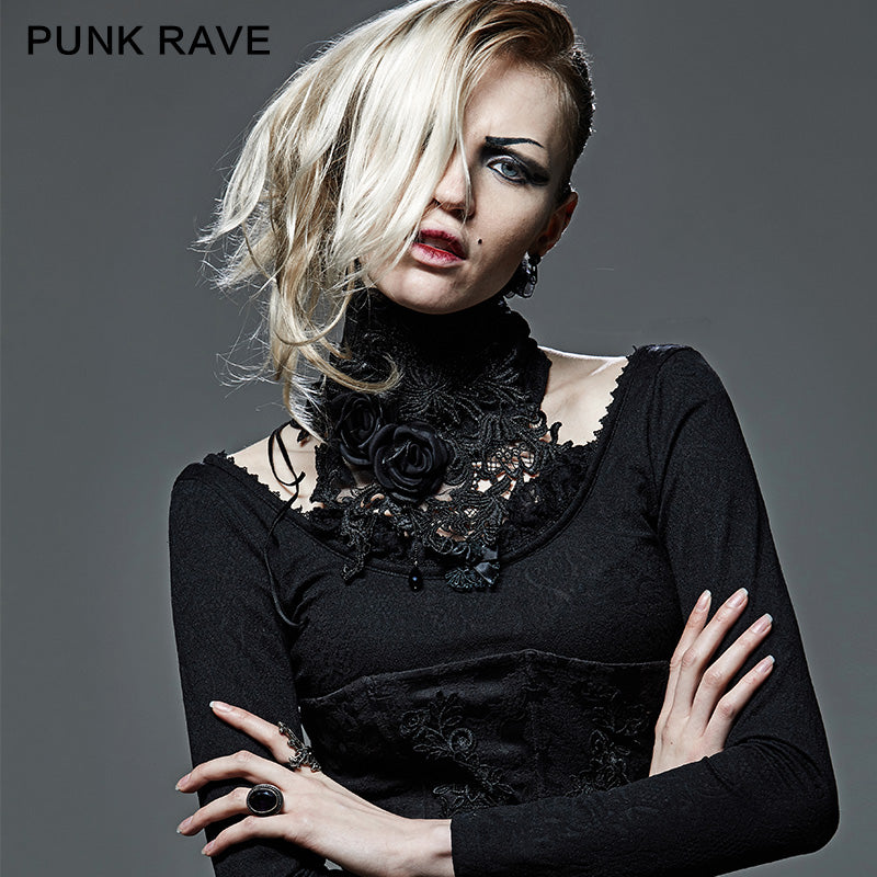 S-149 Palace Asymmetric Gothic Accessories Fake Shirt Collar?-??Punk Rave Clothing