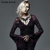 S-157 Flower Embroidery Egyptian Fancy Beads Necklace Gothic Accessories?-??Punk Rave Clothing