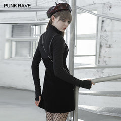 OPQ-848 Punk straps small A shape dress?-??Punk Rave Clothing