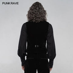 WY-1270MJM Exquisitely embroidered gothic vest?-??Punk Rave Clothing