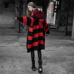 OPM-116KMF Wizards hat, long striped sweater jacket?-??Punk Rave Clothing