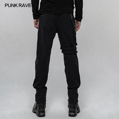 WK-433XCM Punk Personality Elastic Trousers?-??Punk Rave Clothing