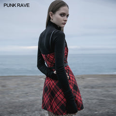 OPT-546TCF Pure dark series high-neck tight T-shirt?-??Punk Rave Clothing