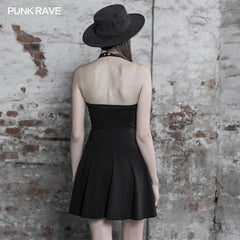 OPQ-509LQF Punk Sexy Short Sleeve Dress?-??Punk Rave Clothing