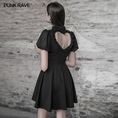 OPQ-511LQF Back love hollow dress?-??Punk Rave Clothing
